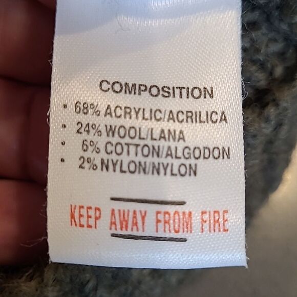 Time Told Best Oversized Olive and Cream Sweater with Pocket - Picture 8 of 8